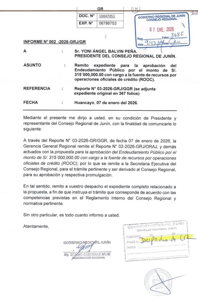 Consejero regional pretende postular al Congreso por Lima sin pedir licencia en Junín