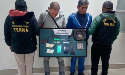 Cayó banda de "sesentones" tras robar celular en plena descarga de frutas