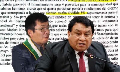 Investigan a José Luna Gálvez por presunto cobro de coimas en obras que superan los S/ 4 millones