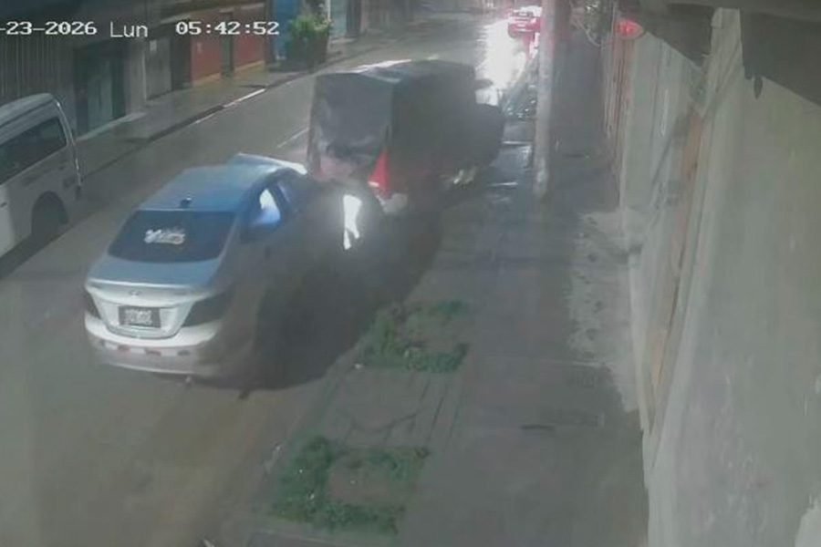 Chilca: Joven ebrio al volante atropella a humilde panadero en pleno centro