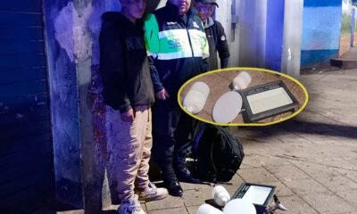 Serenos de Huancayo capturan a sujetos robando luminarias de centros comerciales