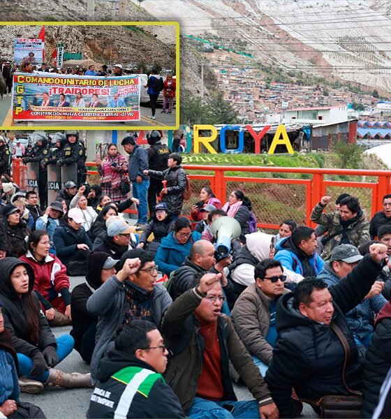 Segundo día de paro: Movilizaciones y bloqueos intermitentes en La Oroya por Nueva Carretera Central