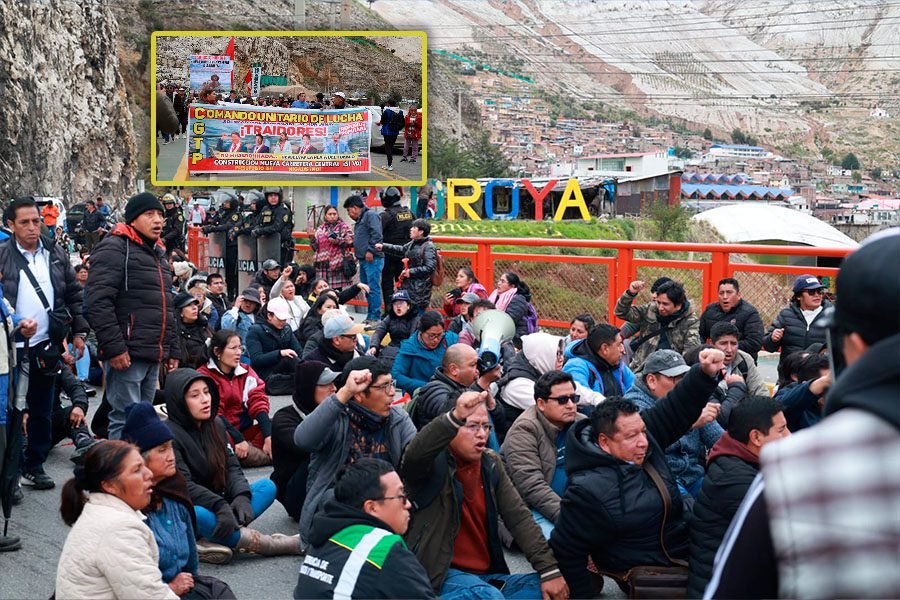 Segundo día de paro: Movilizaciones y bloqueos intermitentes en La Oroya por Nueva Carretera Central