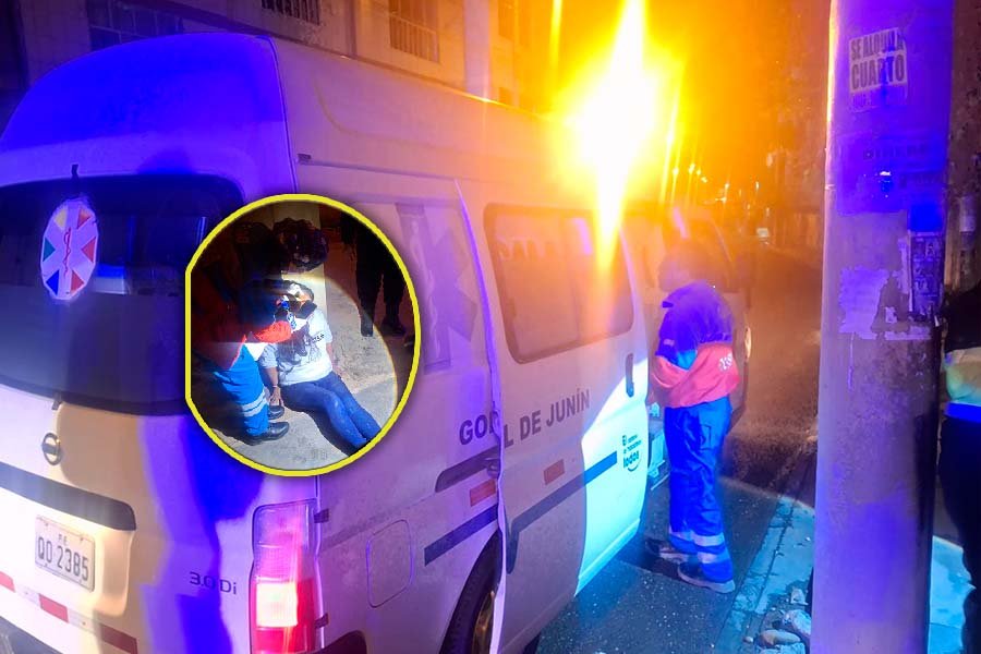 Huancayo: Mujer resulta herida tras caer de más de dos metros en San Carlos