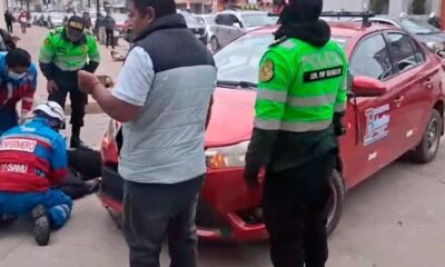  Grave choque entre colectivo y moto deja dos heridos de consideración
