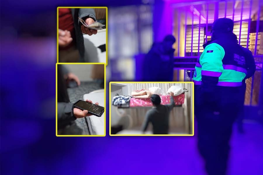 Serenos intervienen en hospedaje "El Edén" tras reporte de presunto robo agentes