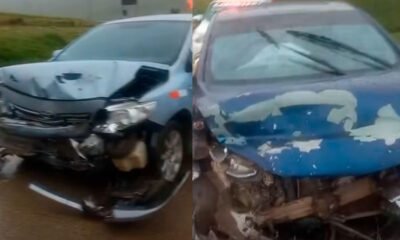 Conductores provocan accidente en la ruta Huancayo-Pampas por adelantar en curva