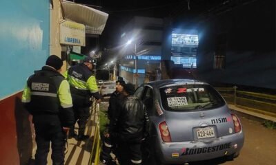 Huancayo: Capturan a joven ebrio que intentó forzar un auto para "quedarse a dormir"