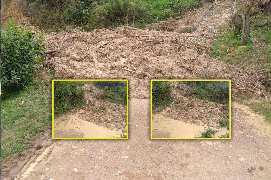 Desprendimiento de cerro aísla a Pariahuanca y Santo Domingo de Acobamba