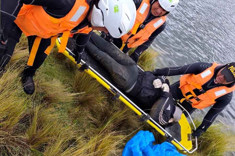 Hallan cuerpo de joven desaparecido en laguna de Jauja tras 17 días de búsqueda