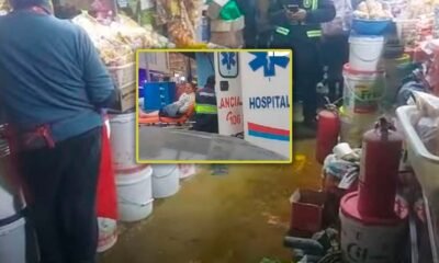 Terror en Tarma: Sujeto bañó en combustible a vendedora y le prendió fuego en pleno mercado