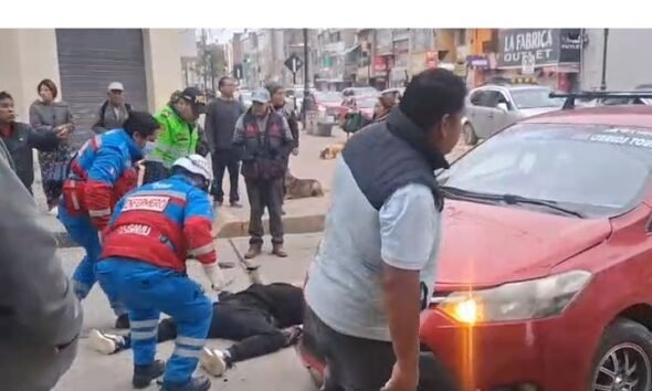 Tragedia en dia de paro: Motociclista fallece al chocar con auto