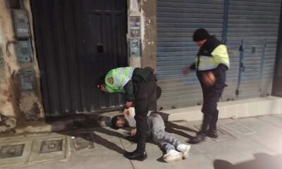 Entre el frío y el asfalto: Serenos rescatan a hombre herido en el centro de Huancayo