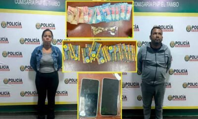Región Policial Junín captura a “Los Chamos Gota a Gota del Tambo” tras extorsionar a ciudadano