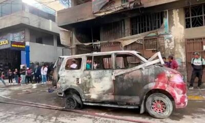 De la inversión a las cenizas: Incendio en taller destruye minivan recién comprada en El Tambo