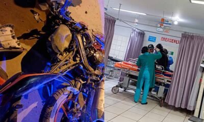 ¡Impactante! Motociclista termina incrustado dentro de un auto tras violento choque en Huancayo