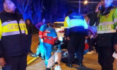 Joven mujer queda herida tras violento choque de motocicleta en San Carlos