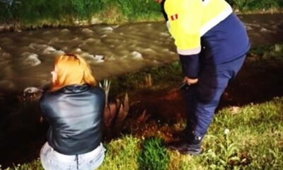 Intervención oportuna: Serenos persuaden a mujer en peligro a orillas del río Shullcas