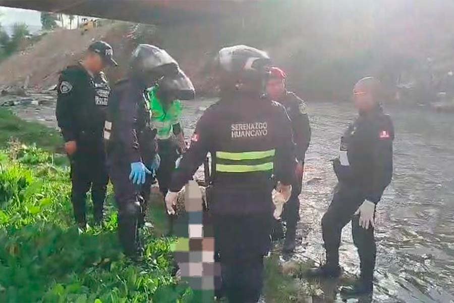 Serenos rescatan cuerpo de octogenario en el río Shullcas