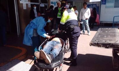 Varón es hallado herido y sangrando en plena vía pública