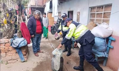 Serenos y policías evitan tragedia tras controlar incendio por fuga de gas en Concepción