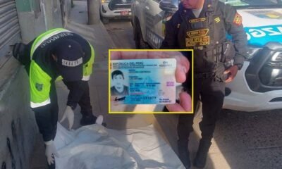 Encuentran a un hombre sin zapatos y sin vida en la vía pública