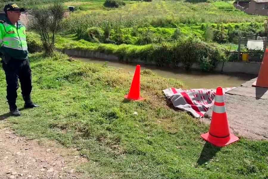 Investigan extraña muerte de varón hallado en canal CIMIRM de Jauja