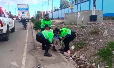 Joven es hallado herido y ensangrentado cerca de colegio María Inmaculada en Intihuatana