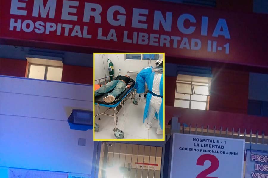 Joven inconsciente con signos de hipotermia es trasladado de emergencia al Hospital La Libertad