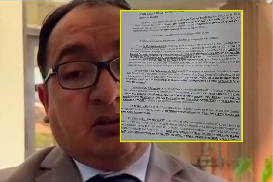 René Lazo es investigado por presuntas agresiones verbales contra trabajadora de la comuna