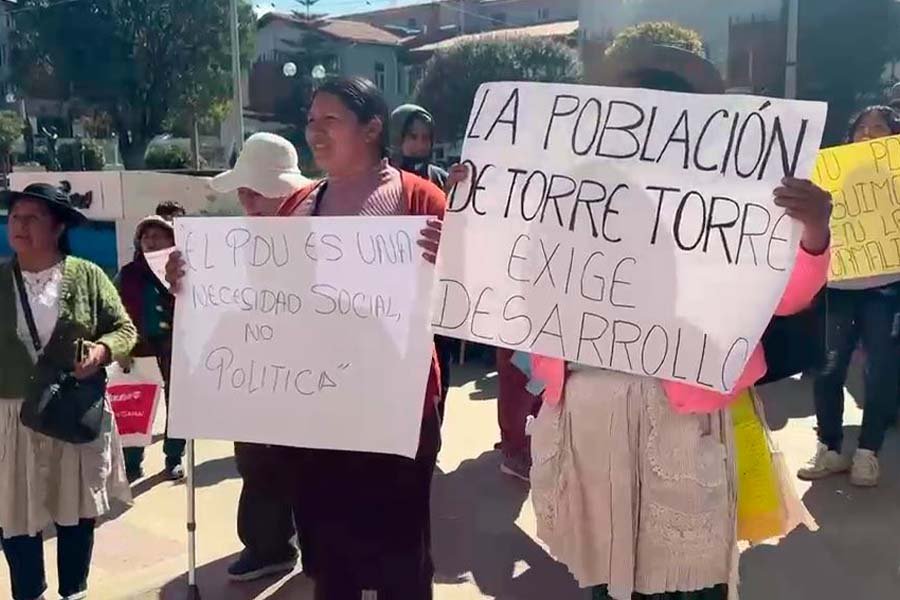 Pobladores de Torre Torre presionan a la Municipalidad de Huancayo y exigen aprobación del PDU para ser reconocidos como zona urbana