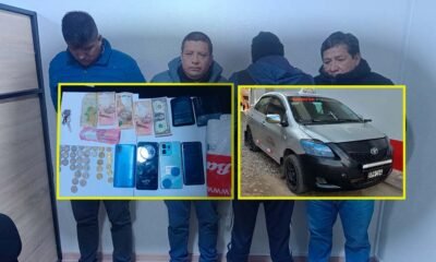 Grupo terna desarticula a la presunta banda criminal “los falsos taxistas de Chilca” por hurto agravado
