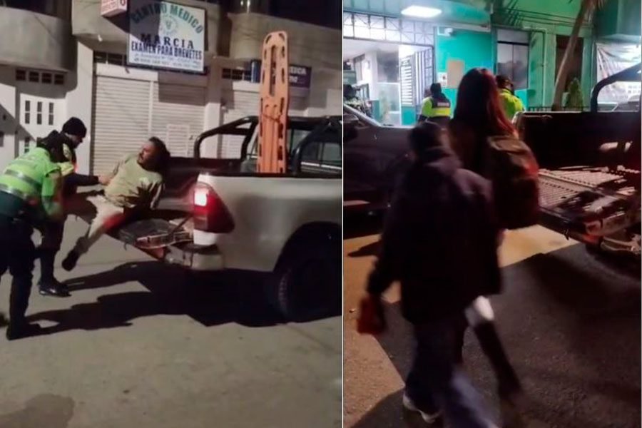 Intervienen a sujeto por presunta violencia familiar tras agresión en la vía pública