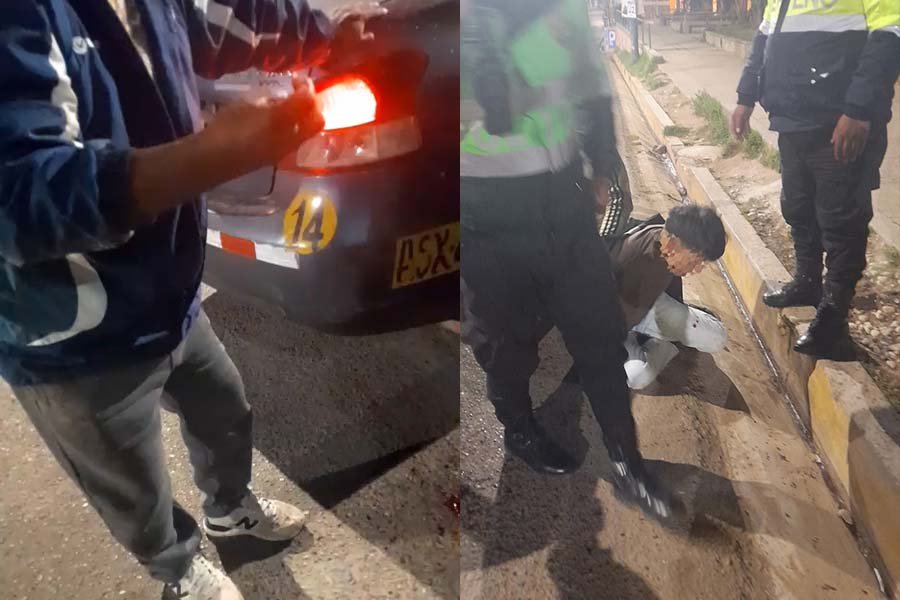 Joven de 22 años patea en el rostro a taxista para no pagarle la carrera