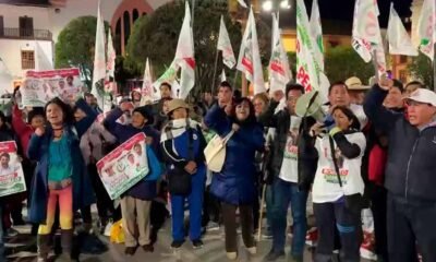 Juntos por el Perú cerró campaña con mitin en la Plaza Constitución y reunió a exautoridades locales