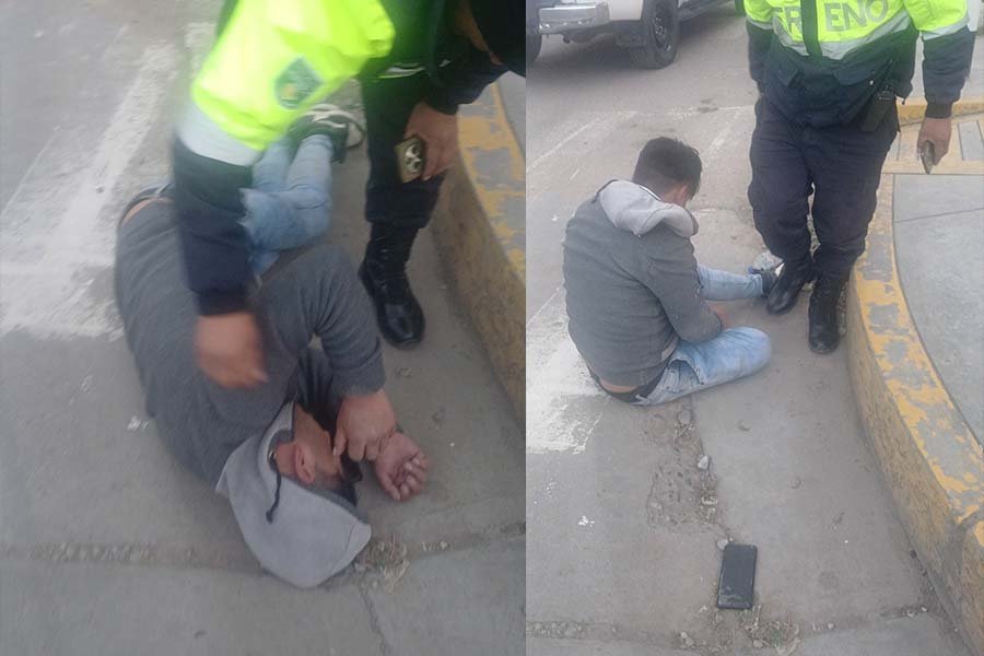 Serenos auxiliaron a ciudadano hallado dormido en la vía pública