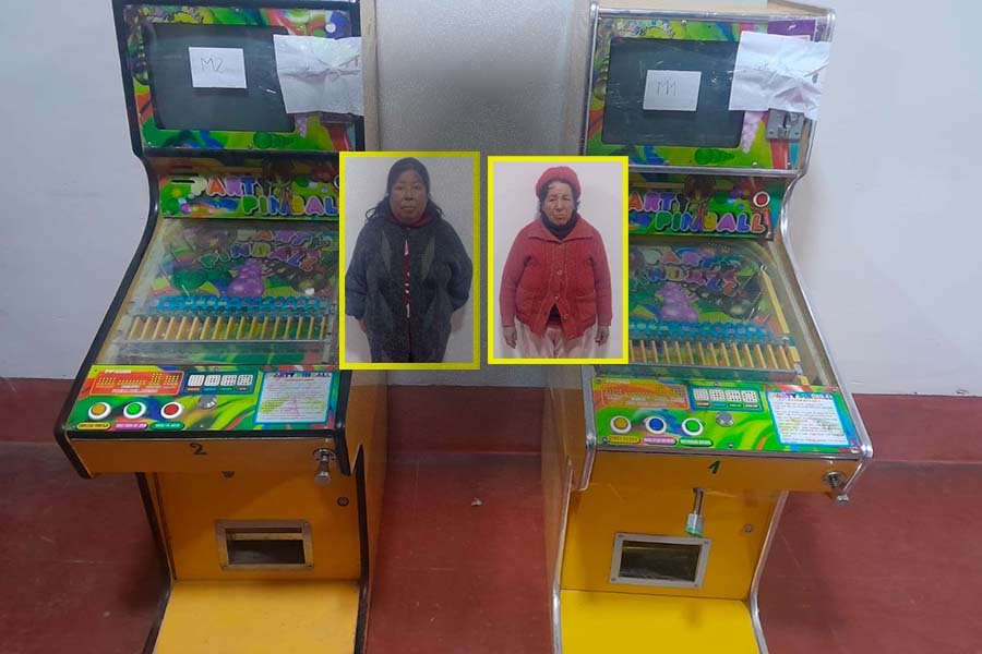 Policía desarticula banda “Las Ficheritas de Huanchar” y detiene a dos mujeres con máquinas tragamonedas ilegales