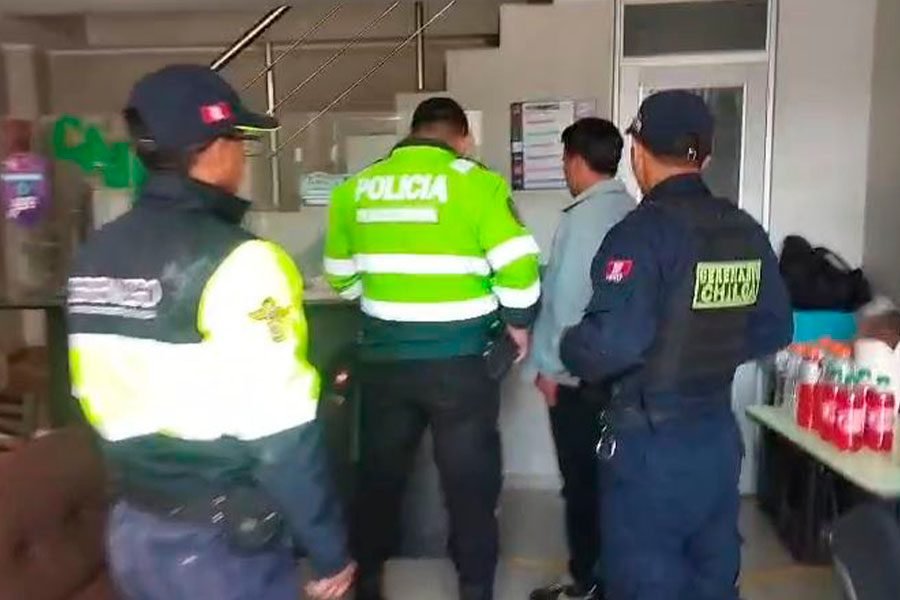 Ebrio es intervenido tras protagonizar disturbios en una casa de apuestas en Chilca