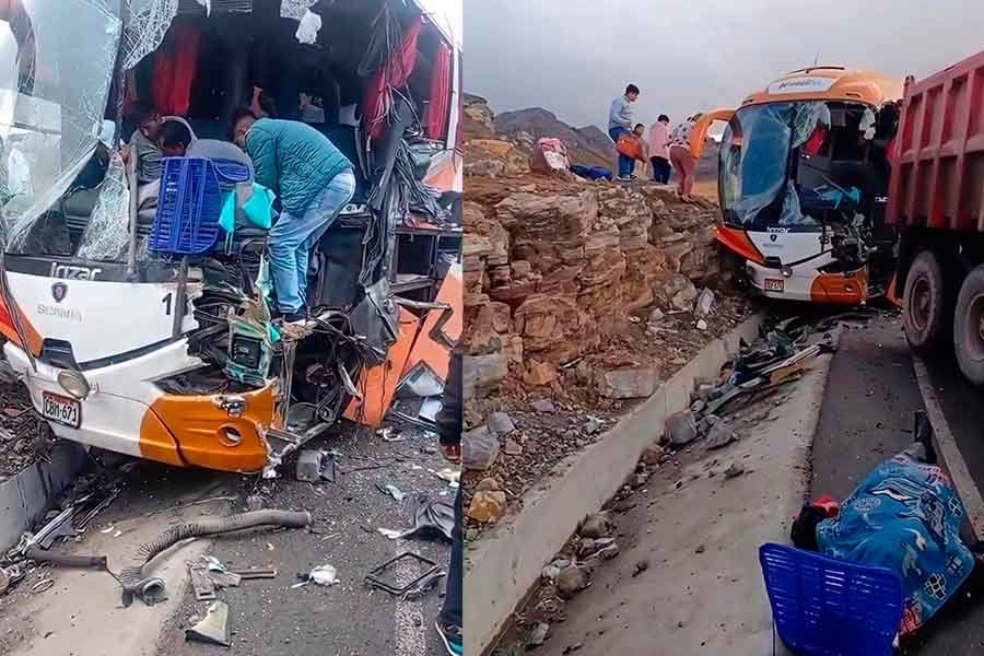 Violento choque entre tráiler y ómnibus de Movil Bus deja varios heridos en Huayllay