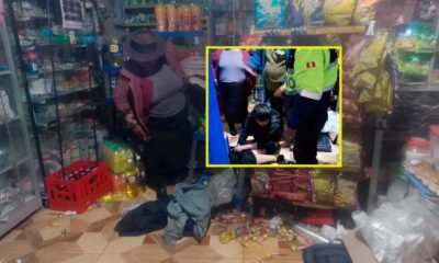 Adolescente es intervenido tras presunta agresión a su madre y daños en negocio familiar