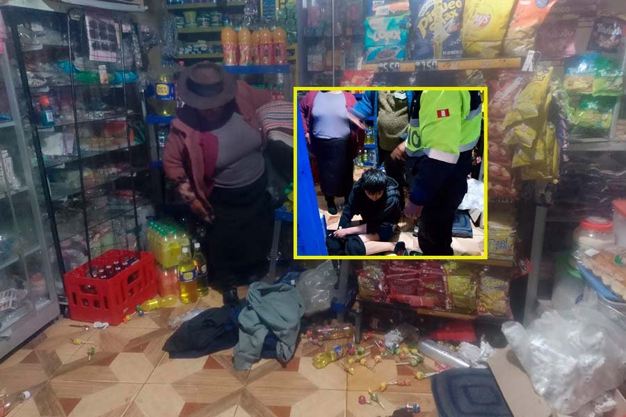 Adolescente es intervenido tras presunta agresión a su madre y daños en negocio familiar