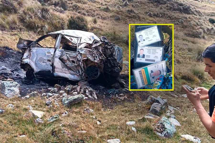 Dos trabajadores mueren en accidente de tránsito en la vía Expansión–Churcampa