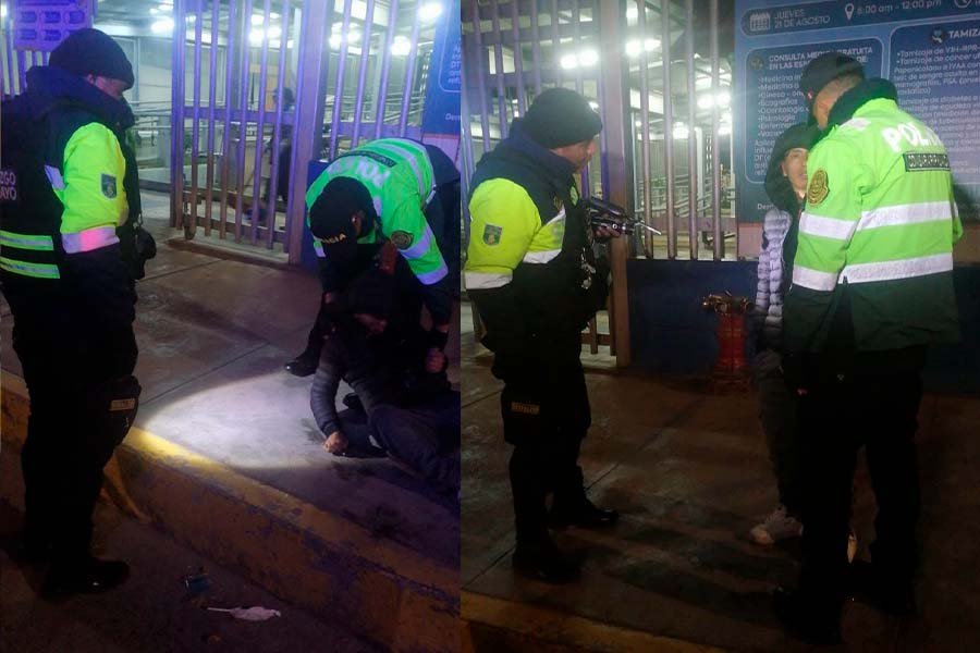 Serenazgo auxilia a joven tras presunto robo y agresión en inmediaciones del Hospital Carrión