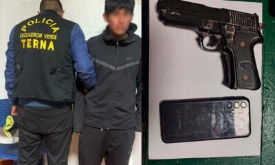 Policía retiene a adolescente durante operativo y decomisa celular y réplica de arma de fuego