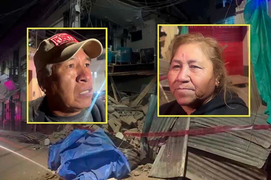 Vivienda rústica colapsa y aplasta restaurante en pleno centro de Huancayo