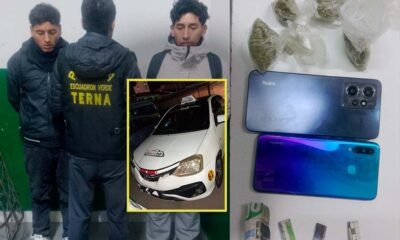 PNP detiene a dos presuntos integrantes de la banda “Los Embusteros de la Hierba” en Huancayo