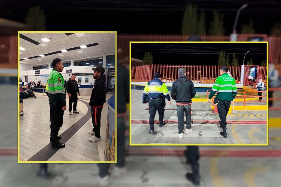 Retiran a pasajero extranjero de terminal de Cruz del Sur por presunto estado de ebriedad