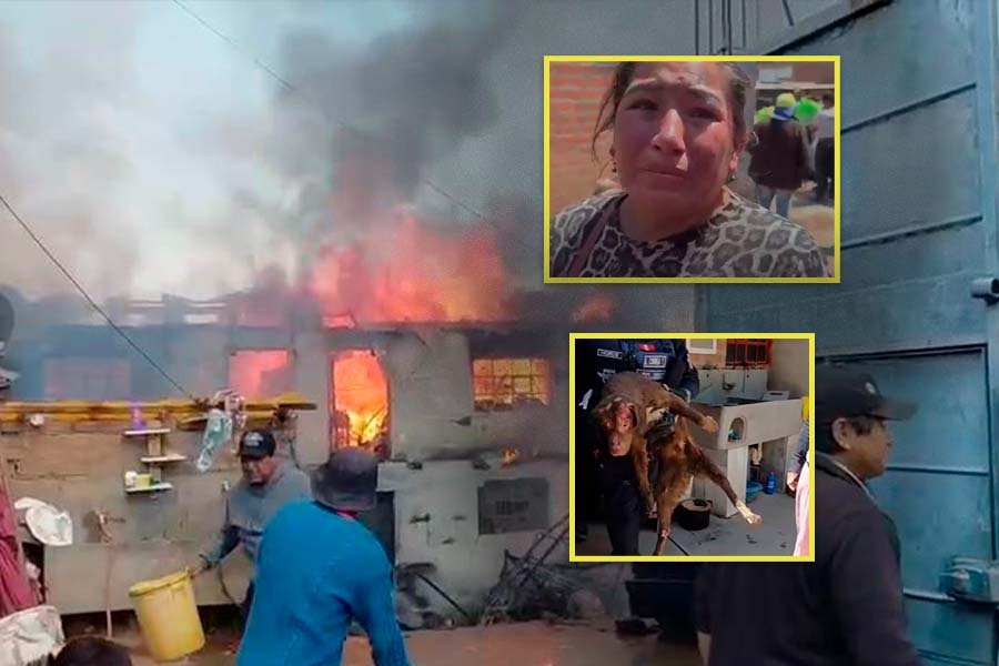 Incendio destruye vivienda y deja a madre e hijo sin ahorros y herramientas de trabajo en Saños Chico