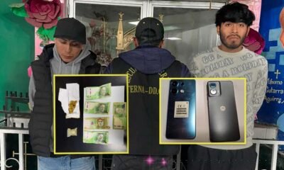 Policía detiene a dos presuntos integrantes de “Los Turrys de Chilca” con 30 gramos de marihuana