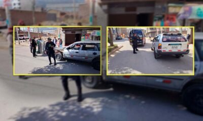 Auto y combi colisionan en Chilca y dejan daños materiales
